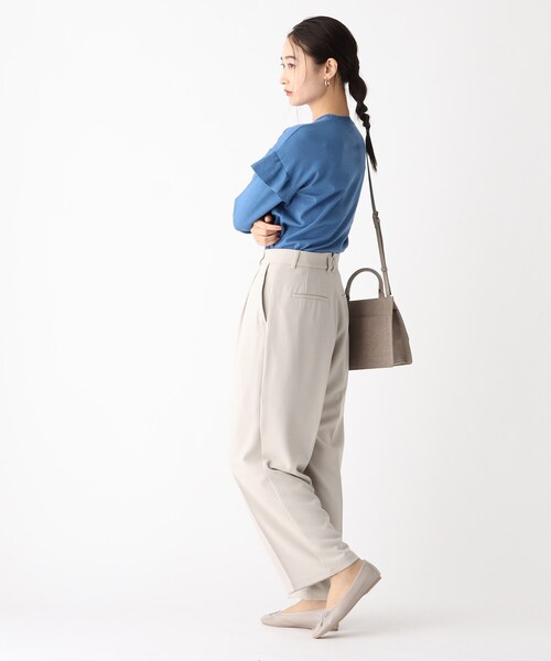 OPAQUE.CLIP（オペークドットクリップ）の「◆ジョーゼット ワイドストレートパンツ（その他パンツ・レディース・グリーン/ライトグレー/ブラック・40/38/42/36）」の18枚目の写真