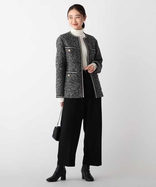 OPAQUE.CLIP（オペークドットクリップ）の「◆ジョーゼット ワイドストレートパンツ（その他パンツ・レディース・グリーン/ライトグレー/ブラック・40/38/42/36）」の16枚目の写真