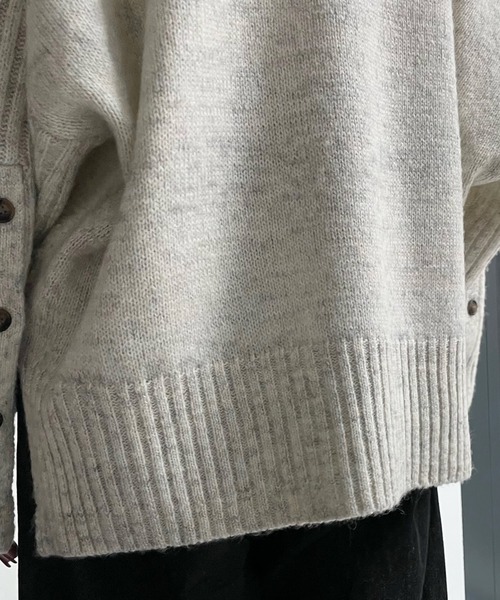 DouDou(ドゥドゥ)の「【WEB限定】リングヤーンドルマンプルオーバー(ニット/セーター・レディース・チャコールグレー/アイボリー/ベージュ・FREE)」の13枚目の写真