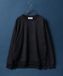 ANPAS（アンパス）の「Fleece Lining Eco Suede Side Slit Sweatshirt/裏起毛 エコスウェード サイドスリット スウェット トップス トレーナー メンズ（スウェット・メンズ）」
