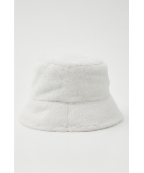 rienda(リエンダ)の「フェイクファーレディーバケットハット(ハット・レディース・アイボリー/ブラック/グレー/ピンク・FREE)」の2枚目の写真