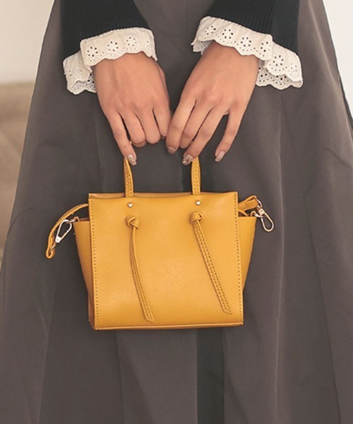 DONOBAN（ドノバン）の「マイクロショルダー（ショルダーバッグ・レディース・ライトグレー/グリーン/マスタード/モカ/ブラック/ライトブルー/シルバー/ブルー/ローズ・F）」の8枚目の写真