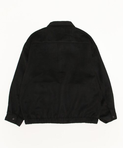 JOHN'S CLOSET(ジョンズクローゼット)の「【i】フェイクウール シャギー裾シャーリングブルゾン(ブルゾン・メンズ・ブラック/チェック/ブラウン・MEDIUM/LARGE/X-LARGE)」の16枚目の写真