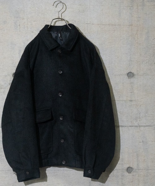 JOHN'S CLOSET(ジョンズクローゼット)の「【i】フェイクウール シャギー裾シャーリングブルゾン(ブルゾン・メンズ・ブラック/チェック/ブラウン・MEDIUM/LARGE/X-LARGE)」の15枚目の写真