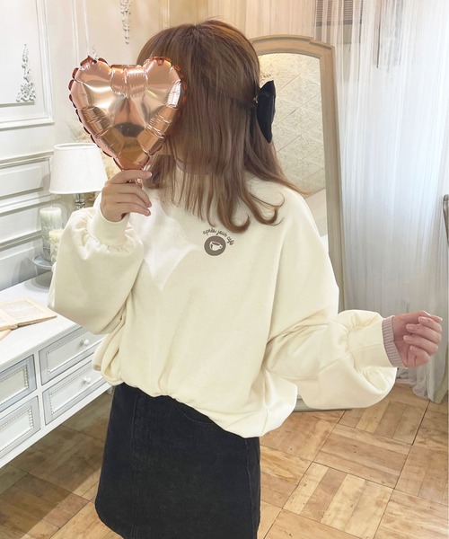 apres jour（アプレジュール）の「【５周年記念アイテム】アプレカフェスウェット【ZOZOTOWN限定アイテム】（スウェット・レディース・アイボリー/ライトピンク/スモークピンク/モカ・X-LARGE/フリー）」の9枚目の写真