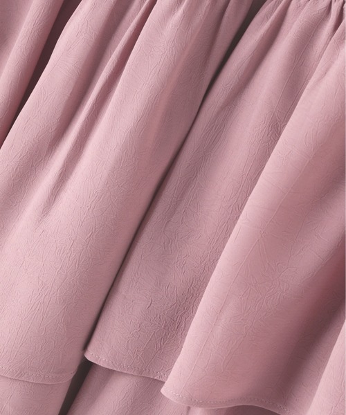 FREE'S MART（フリーズマート）の「【3サイズ展開XS-M】ランダムティアードスカート【低身長サイズ有】（スカート・レディース・ブラック/ホワイト/ピンク/オレンジ・X-SMALL/SMALL/MEDIUM）」の19枚目の写真