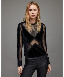 ALLSAINTS | MILA VELVET TOP | MILA VELVET トップ(その他トップス)