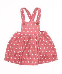 [ベビー]コーデュロイドットプリントワンピース