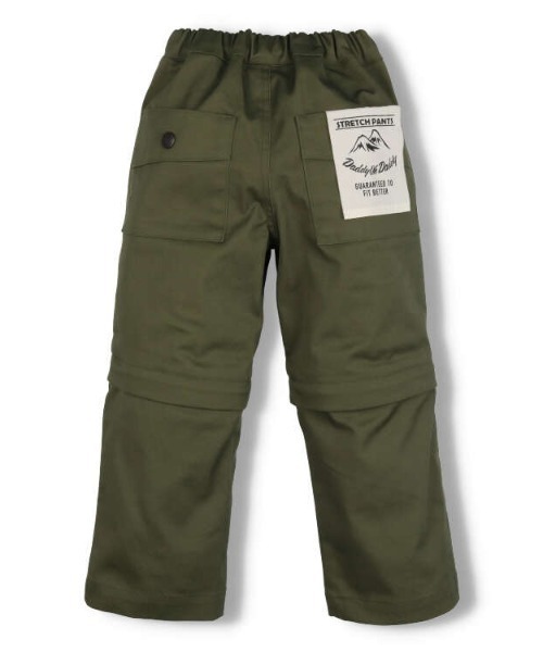 セール】【ハーフパンツにもなる】チノ2wayパンツ（チノパンツ