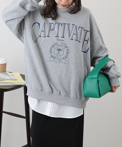 COLONY 2139（コロニートゥーワンスリーナイン）の「WEB・一部店舗限定 /裏毛クルーネックロゴプルオーバー（スウェット・レディース・オフホワイト/グレー/ブラック・FREE）」の18枚目の写真