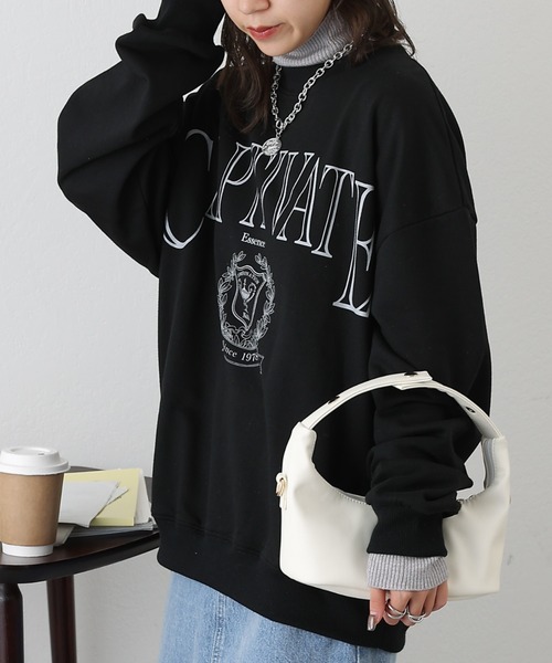 COLONY 2139（コロニートゥーワンスリーナイン）の「WEB・一部店舗限定 /裏毛クルーネックロゴプルオーバー（スウェット・レディース・オフホワイト/グレー/ブラック・FREE）」の10枚目の写真