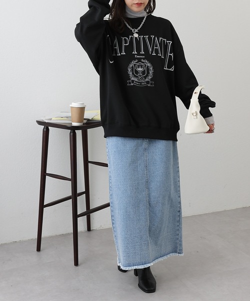 COLONY 2139（コロニートゥーワンスリーナイン）の「WEB・一部店舗限定 /裏毛クルーネックロゴプルオーバー（スウェット・レディース・オフホワイト/グレー/ブラック・FREE）」の13枚目の写真