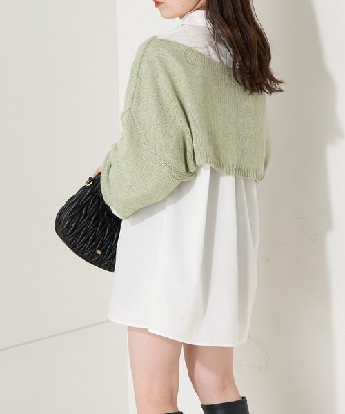 ちぃこ チュニックシャツ＋短丈シアーニットSET（シャツ/ブラウス）｜Chico