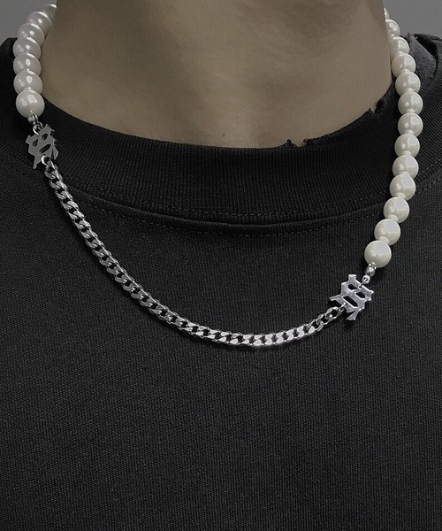 Burner（バーナー）の「【26 BURNER SELECT】デザインネックレス　KIK-neck-001-3（ネックレス・レディース・K/L/A/B/G/I/D/E/F/M/N/H/J/O・FREE）」の2枚目の写真