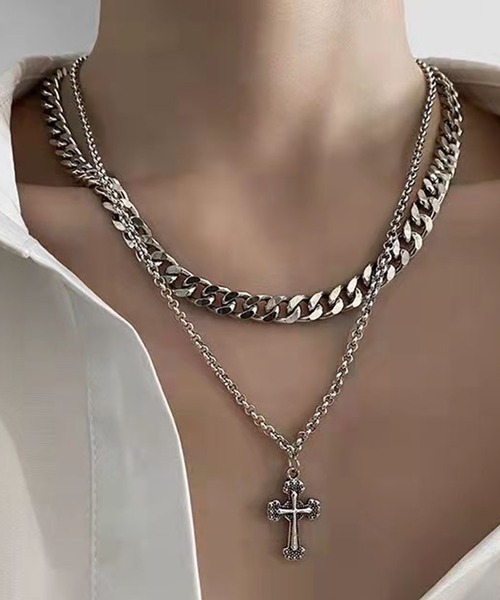 Burner（バーナー）の「【26 BURNER SELECT】デザインネックレス　KIK-neck-001-3（ネックレス・レディース・K/L/A/B/G/I/D/E/F/M/N/H/J/O・FREE）」の4枚目の写真
