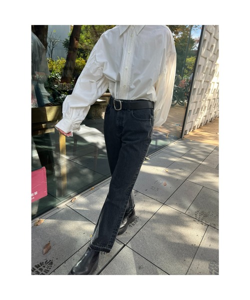 BLACK BY MOUSSY（ブラックバイマウジー）の「undulation buckle belt