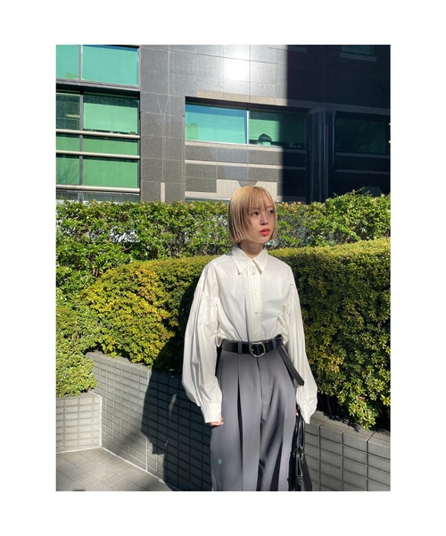 BLACK BY MOUSSY(ブラックバイマウジー)の「undulation buckle belt(アンジュレーションバックルベルト)(ベルト・レディース・ブラック/ブラウン・FREE)」の18枚目の写真