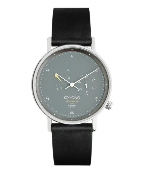 KOMONO.（コモノ）の「【KOMONO】コモノ 腕時計 WALTHER レトログラード（アナログ腕時計・レディース・グレイッシュブルー/ホワイト×ブラック/ブラック・FREE）」の3枚目の写真