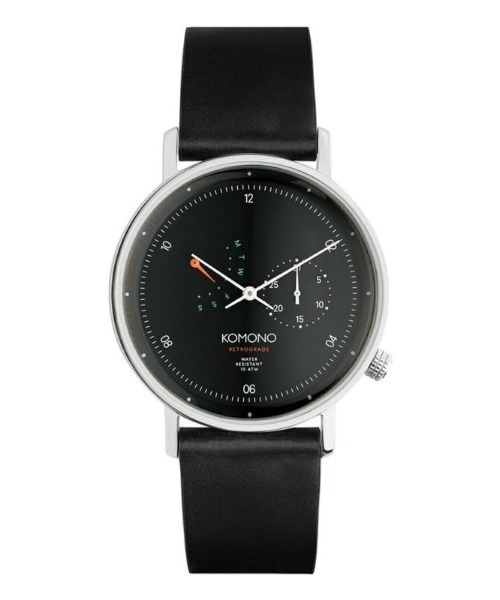 KOMONO.（コモノ）の「【KOMONO】コモノ 腕時計 WALTHER レトログラード（アナログ腕時計・レディース・グレイッシュブルー/ホワイト×ブラック/ブラック・FREE）」の2枚目の写真