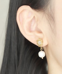 【6種展開】金属アレルギー対応パールデザインステンレスピアス