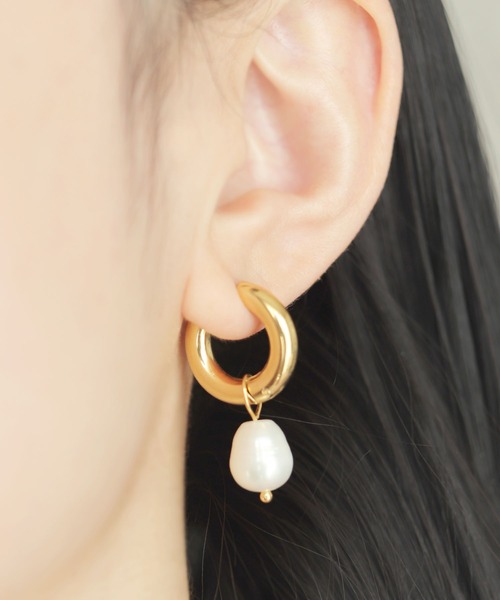 calmila(カルミラ)の「【6種展開】金属アレルギー対応パールデザインステンレスピアス(ピアス(両耳用)・レディース・ゴールド系1/ゴールド系3/ゴールド系5/ゴールド系6/ゴールド系2/ゴールド系4・FREE)」の6枚目の写真