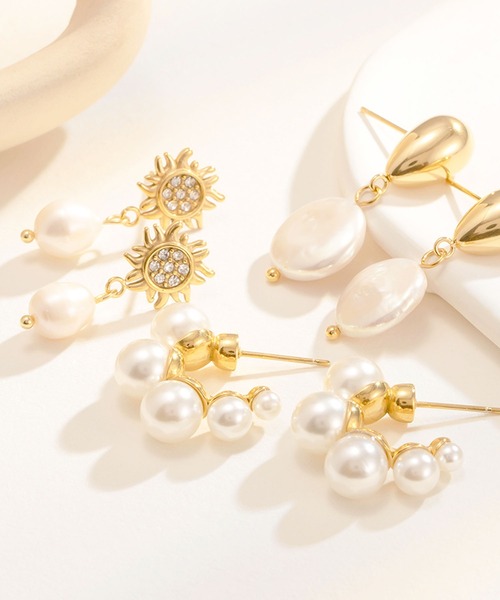 calmila(カルミラ)の「【6種展開】金属アレルギー対応パールデザインステンレスピアス(ピアス(両耳用)・レディース・ゴールド系1/ゴールド系3/ゴールド系5/ゴールド系6/ゴールド系2/ゴールド系4・FREE)」の7枚目の写真