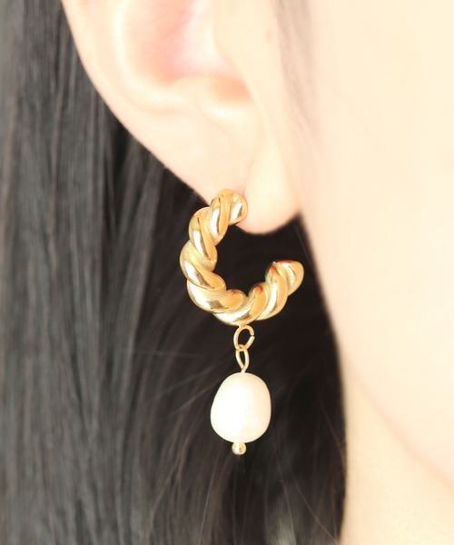 calmila(カルミラ)の「【6種展開】金属アレルギー対応パールデザインステンレスピアス(ピアス(両耳用)・レディース・ゴールド系1/ゴールド系3/ゴールド系5/ゴールド系6/ゴールド系2/ゴールド系4・FREE)」の8枚目の写真
