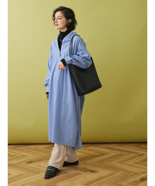 CRAFT STANDARD BOUTIQUE(クラフトスタンダードブティック)の「フェイクレザーワンショルダートート(ショルダーバッグ・レディース・グレイッシュベージュ/ブラック/アイボリー・FREE)」の9枚目の写真