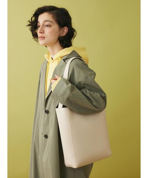 CRAFT STANDARD BOUTIQUE(クラフトスタンダードブティック)の「フェイクレザーワンショルダートート(ショルダーバッグ・レディース・グレイッシュベージュ/ブラック/アイボリー・FREE)」の12枚目の写真