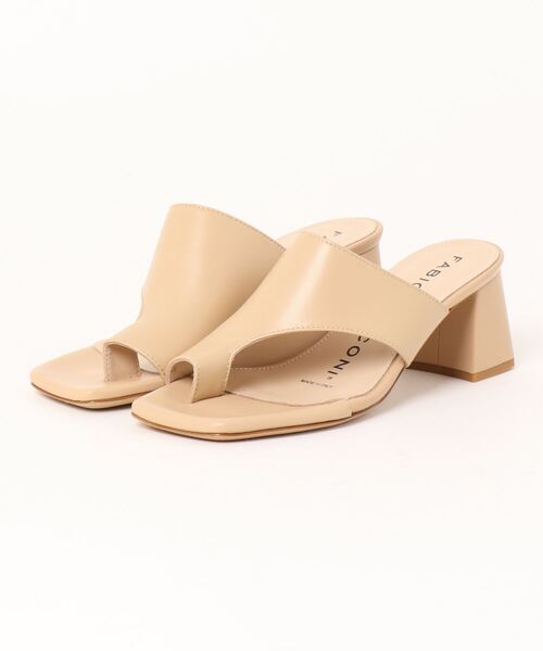 FABIO RUSCONI（ファビオルスコーニ）の「【FABIO RUSCONI】チャンキーヒールスクエアトウサンダル(F32005/F2005A)（サンダル・レディース・ブラック/ベージュ・35/36/37/38/39/40）」の6枚目の写真