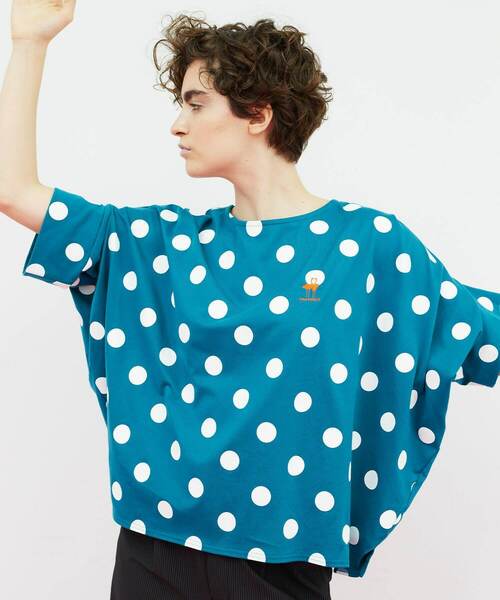 FRAPBOIS(フラボア)の「フラミンゴT(Tシャツ/カットソー・レディース・ブラック系その他/ホワイト系その他/グリーン系その他/ブルー系その他・1)」の9枚目の写真