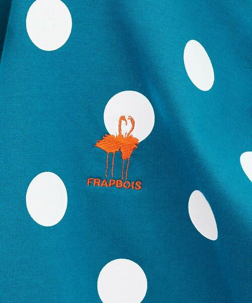FRAPBOIS(フラボア)の「フラミンゴT(Tシャツ/カットソー・レディース・ブラック系その他/ホワイト系その他/グリーン系その他/ブルー系その他・1)」の11枚目の写真