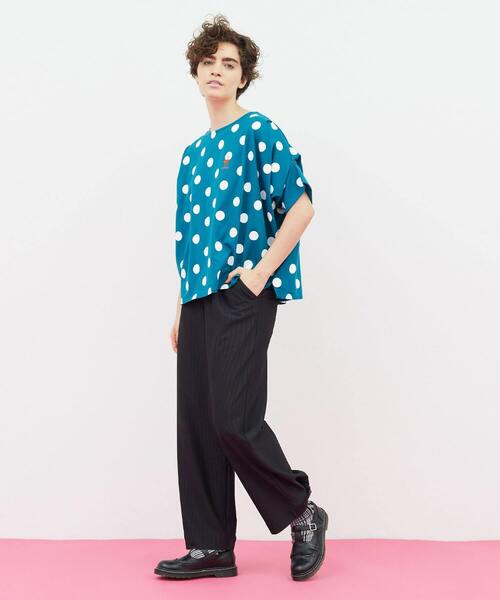 FRAPBOIS(フラボア)の「フラミンゴT(Tシャツ/カットソー・レディース・ブラック系その他/ホワイト系その他/グリーン系その他/ブルー系その他・1)」の16枚目の写真