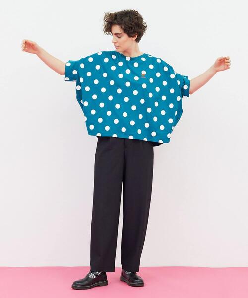 FRAPBOIS(フラボア)の「フラミンゴT(Tシャツ/カットソー・レディース・ブラック系その他/ホワイト系その他/グリーン系その他/ブルー系その他・1)」の17枚目の写真