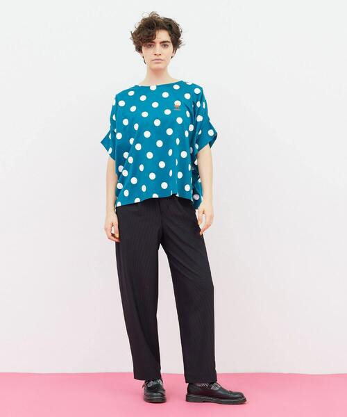 FRAPBOIS(フラボア)の「フラミンゴT(Tシャツ/カットソー・レディース・ブラック系その他/ホワイト系その他/グリーン系その他/ブルー系その他・1)」の18枚目の写真
