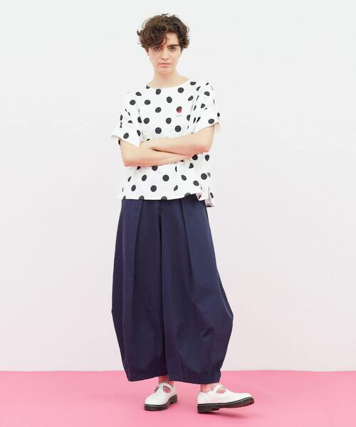 FRAPBOIS(フラボア)の「フラミンゴT(Tシャツ/カットソー・レディース・ブラック系その他/ホワイト系その他/グリーン系その他/ブルー系その他・1)」の21枚目の写真