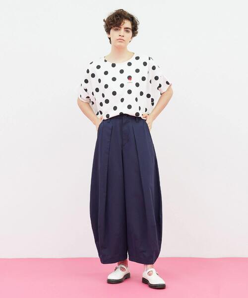 FRAPBOIS(フラボア)の「フラミンゴT(Tシャツ/カットソー・レディース・ブラック系その他/ホワイト系その他/グリーン系その他/ブルー系その他・1)」の22枚目の写真