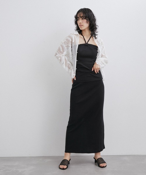 MILLER（ミラー）の「【Miller for ADAM ET ROPE'】Cup付 Camisole（キャミソール・レディース・ブラック/ベージュ/パープル系その他・FREE）」の8枚目の写真