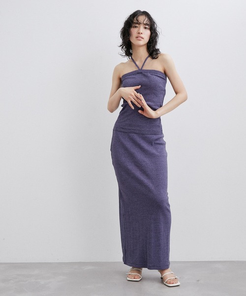 MILLER（ミラー）の「【Miller for ADAM ET ROPE'】Cup付 Camisole（キャミソール・レディース・ブラック/ベージュ/パープル系その他・FREE）」の10枚目の写真