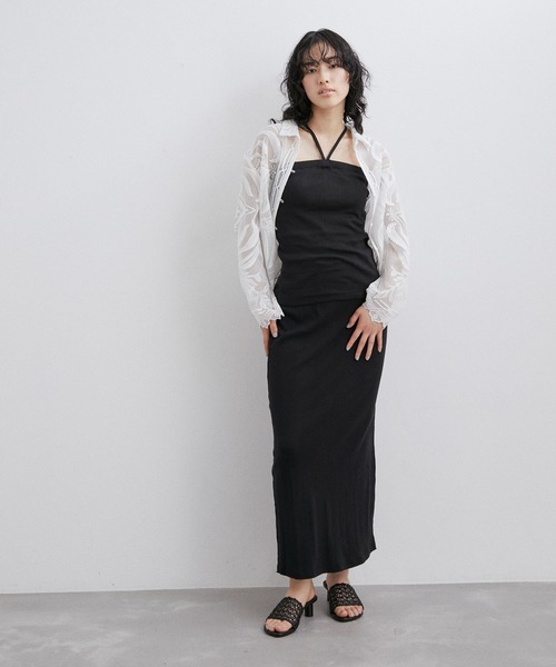 MILLER（ミラー）の「【Miller for ADAM ET ROPE'】Cup付 Camisole（キャミソール・レディース・ブラック/ベージュ/パープル系その他・FREE）」の16枚目の写真