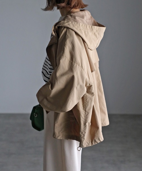 Bonjour Sagan（ボンジュールサガン）の「ミドルマウンテンパーカー（マウンテンパーカー・レディース・アイボリー/ブラック/ベージュ/ライトグレー/ライトカーキ・FREE）」の20枚目の写真