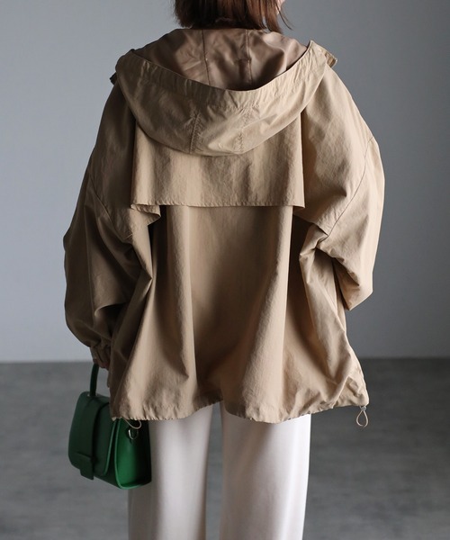 Bonjour Sagan（ボンジュールサガン）の「ミドルマウンテンパーカー（マウンテンパーカー・レディース・アイボリー/ブラック/ベージュ/ライトグレー/ライトカーキ・FREE）」の21枚目の写真