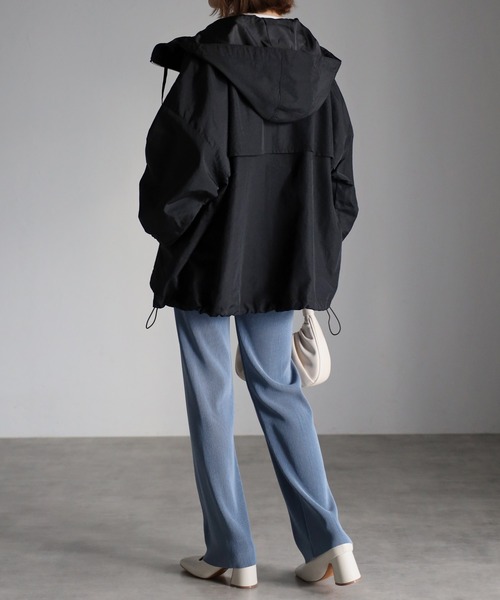 Bonjour Sagan（ボンジュールサガン）の「ミドルマウンテンパーカー（マウンテンパーカー・レディース・アイボリー/ブラック/ベージュ/ライトグレー/ライトカーキ・FREE）」の18枚目の写真