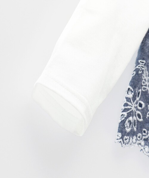 BRANSHES(ブランシェス)の「重ね着風長袖Tシャツ_ロンT(Tシャツ/カットソー・キッズ・ブラック/ネイビー・140/100/150/120/130/110)」の8枚目の写真