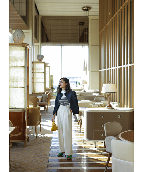 AvecHワイドタックパンツ