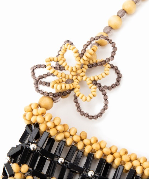 Casselini（キャセリーニ）の「Casselini(キャセリーニ)ミックスビーズポシェット（ショルダーバッグ・レディース・ブルー/ブラック/クリア/アイボリー・FREE）」の11枚目の写真