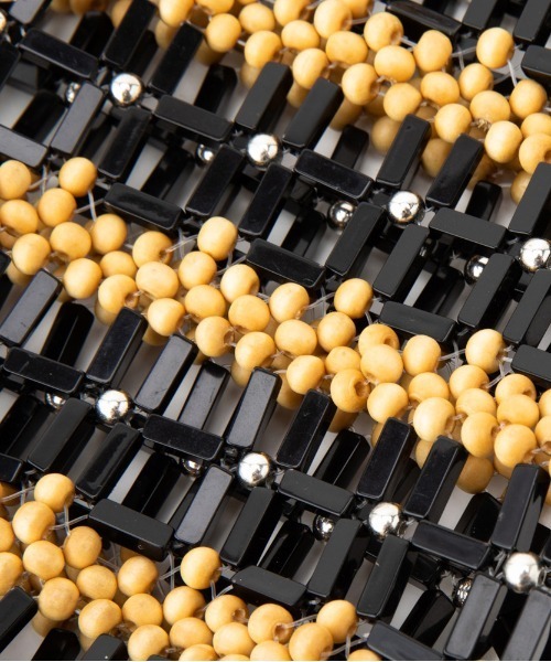 Casselini（キャセリーニ）の「Casselini(キャセリーニ)ミックスビーズポシェット（ショルダーバッグ・レディース・ブルー/ブラック/クリア/アイボリー・FREE）」の10枚目の写真