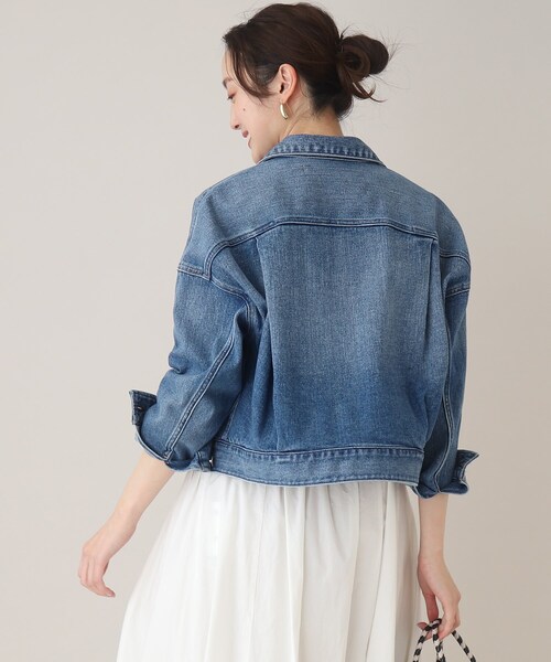 UNTITLED（アンタイトル）の「◆【Healthy DENIM 】Grain デニムジャケット（デニムジャケット・レディース・サックスブルー/ダークネイビー・02）」の7枚目の写真