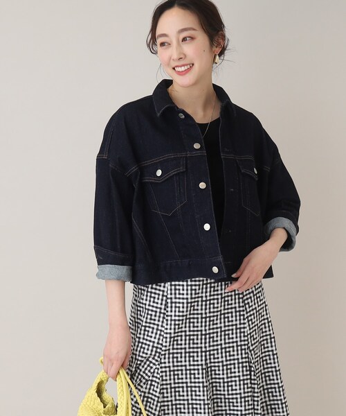 UNTITLED（アンタイトル）の「◆【Healthy DENIM 】Grain デニムジャケット（デニムジャケット・レディース・サックスブルー/ダークネイビー・02）」の21枚目の写真