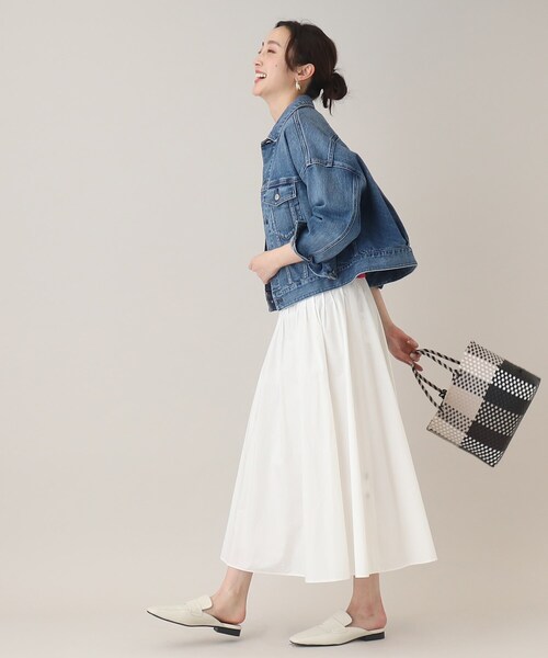 UNTITLED（アンタイトル）の「◆【Healthy DENIM 】Grain デニムジャケット（デニムジャケット・レディース・サックスブルー/ダークネイビー・02）」の14枚目の写真